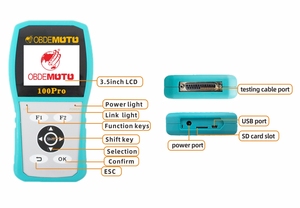 Lector de instrumentos de diagnóstico PRO para motocicleta 100, herramienta de reparación de programación clave de reinicio de lámpara de mantenimiento de datos de congelación de código de error - Product Image 2