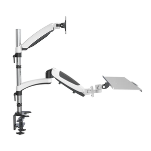 CHARMOUNT Monitor Arm Gas Spring Single Wall Mount with <strong>Keyboard</strong> Tray <strong>Computer</strong> Hardware &amp; Software - Product Image 6