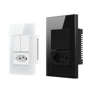 スマートライトスイッチ＆ソケット ブラジル 220V Tuya Wifiスマートソケットスイッチ - Product Image 1