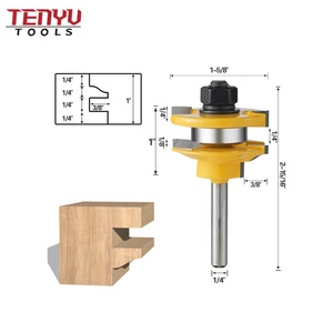 Yüksek kalite 2 adet profesyonel karbit freze bıçakları 1/4-İnç Shank yükseltilmiş Panel dolap kapı yönlendirici Bit seti ağaç İşleme için - Product Image 2