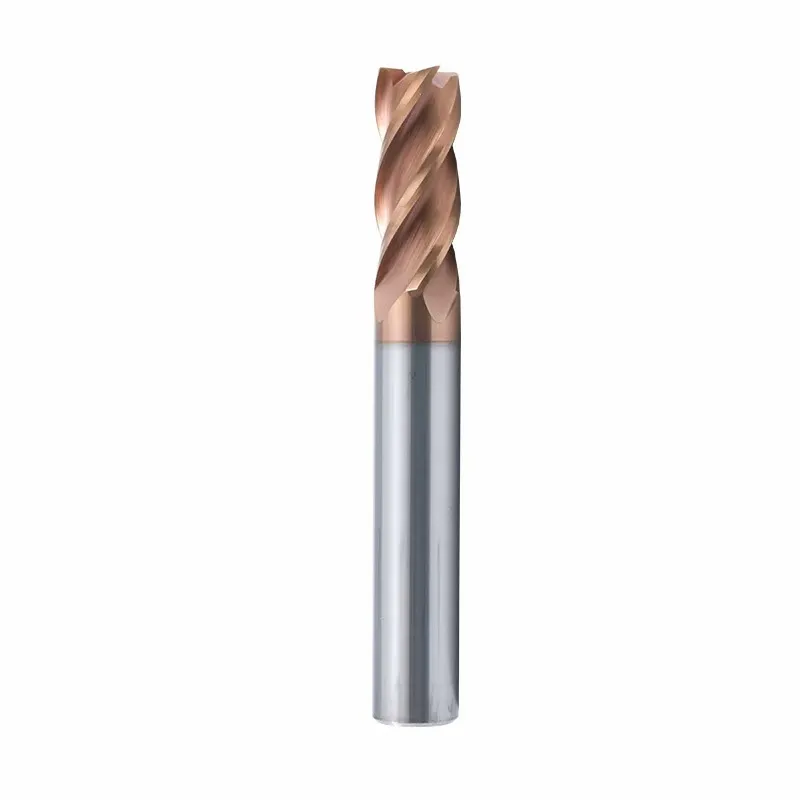 Pemotong Frais Fresas Cnc Carbide End Mill 55hrc Kualitas Tinggi