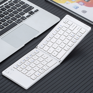 Compatibilidad multisistema Peso ligero Doble plegable Comodidad Teclas silenciosas Teclado pequeño Bluetooth inalámbrico recargable - Product Image 1