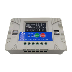 10A 20A 30Aポータブルソーラー充電コントローラー12v 24v、USBポートおよびLCDバッテリー電源pwmソーラー充電コントローラー - Product Image 2