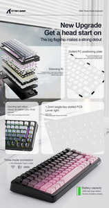 Tấn Công Cá Mập M86 Không Dây Bàn Phím Cơ Khí Bt RGB Ba-Chế Độ Tùy Chỉnh Chơi Game Side Khắc Bàn Phím Chơi Game - Product Image 2