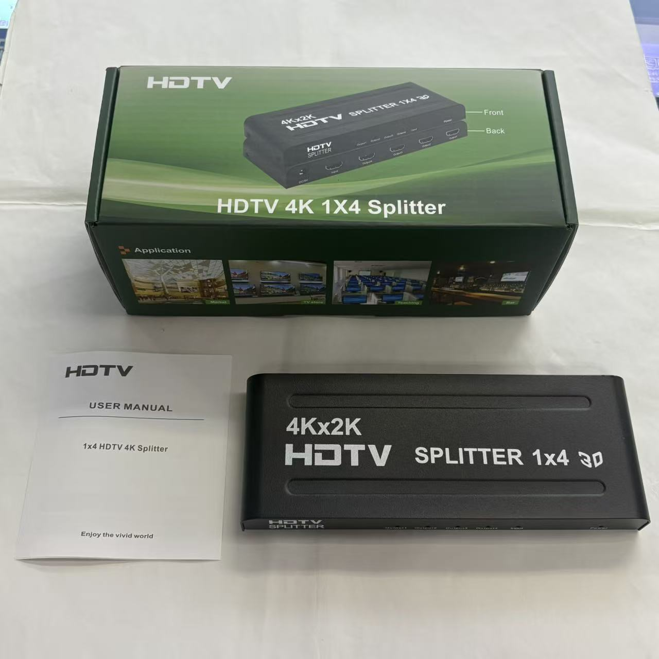 Répartiteur HD2.0 1x4 noir-4K30HZ