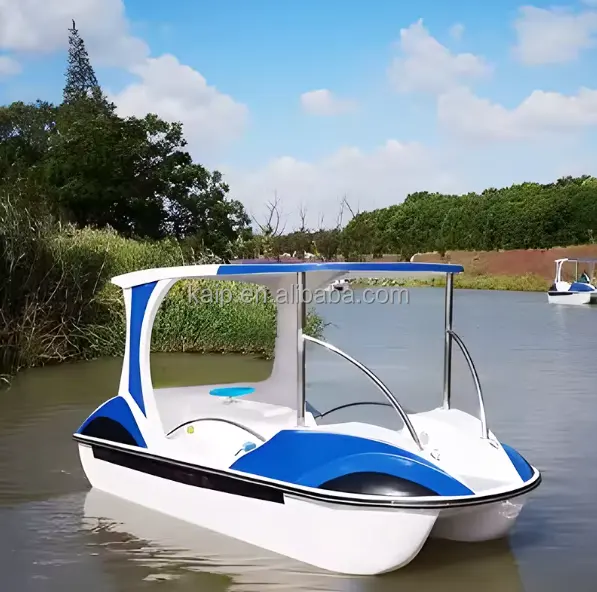 Pontone in fibra di vetro con pedale elettrico a doppia potenza barca da pesca per visite turistiche in acqua campeggio dispositivo trasparente per la pesca in kayak