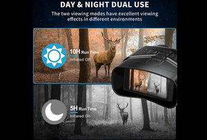 HD双眼鏡3インチ大画面5Xデジタルズーム赤外線ナイトビジョンハンティングカメラ