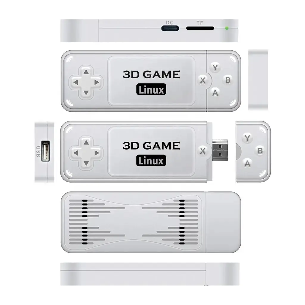 ذراع ألعاب Y6 وحدة تحكم ألعاب فيديو كلاسيكية بخرج 4K 64 جيجا بايت 10000 لعبة ألعاب تلفزيونية كلاسيكية لجهاز PSP