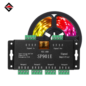 Контроллер усилителя сигнала SP901E для светодиодной ленты с поддержкой WS2812 WS2811 APA102 SK6812 RGB RGBW - Product Image 1