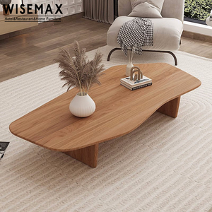 WISEMAX FURNITUREモダンな北欧デザイン無垢材センターティーテーブルリビングルーム家具用天然木製コーヒーテーブル - Product Image 4