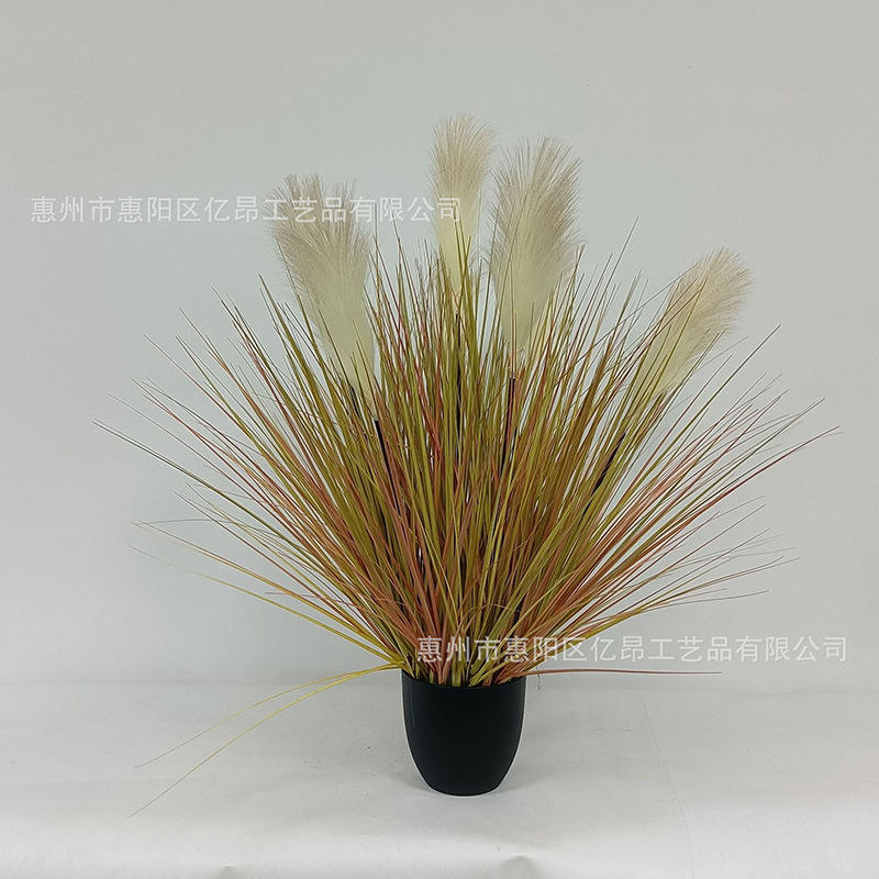 90cm autumn 7 head reed explosion potted plant