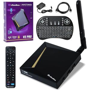在庫vSeeBoxエリートバンドル8K HD-MI、64GBカード/ドライブ、WiFiエクステンダー、キーボード - Product Image 2