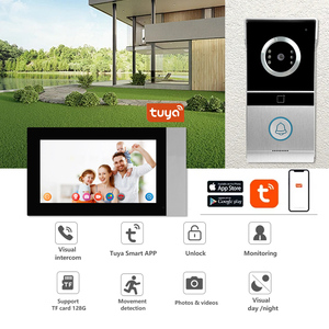 7-Inch Tuya WiFi 4-Wired Video <strong>Intercom</strong> Door Phone <strong>with</strong> Motion Detection Recording RFID Cards Access Control <strong>System</strong> - Product Image 2
