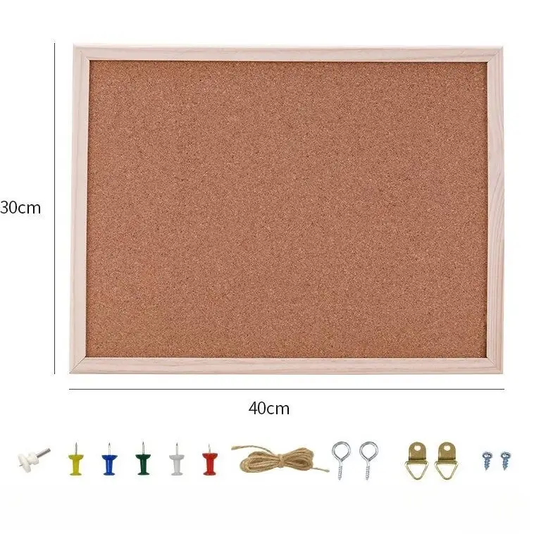 Polaris Cortiça placa 30*40CM Apresentação Wall Mounted Bulletin Board Aviso Pin Board para Home Office e Escola OEM personalizado