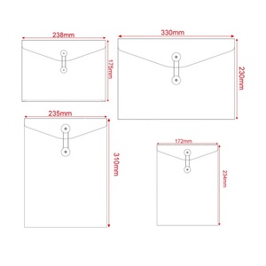 Benutzer definierte C4 C5 Kraft String Umschlag mit Knopf und String Verschluss Datei Ordner Projekt Taschen Datei Umschlag String Closer - Product Image 4
