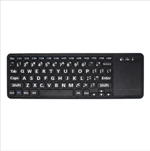 2024 última venta caliente 2,4G teclado táctil inalámbrico ordenador fuente grande letras teclado fabricación teclado de impresión grande - Product Image 3