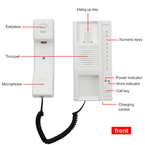 Nueva llegada 433Mhz inalámbrico de Audio intercomunicador los teléfonos de escritorio de Casa 2 sistema de intercomunicación