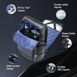 BOPAI заказ высокого качества дорожные теплые рабочие usb зарядный Рюкзак 15,6 дюймов отделение для ноутбука из натуральной кожи мужчины рюкзак - Product Image 2