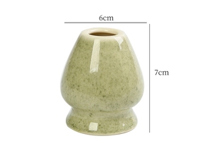 BAMBUSセラミック抹茶ツール泡立て器ピンクホルダーChasenホルダースタンドマッチセラミック泡立て器ホルダー付き