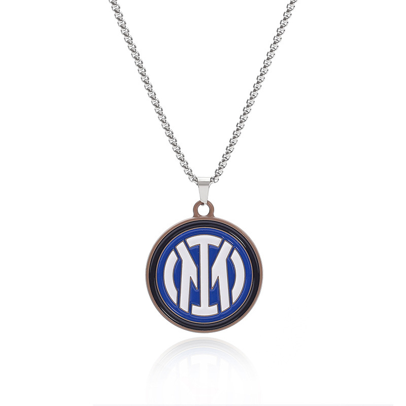 Cadena de hueso de serpiente Inter Milan de doble cara.