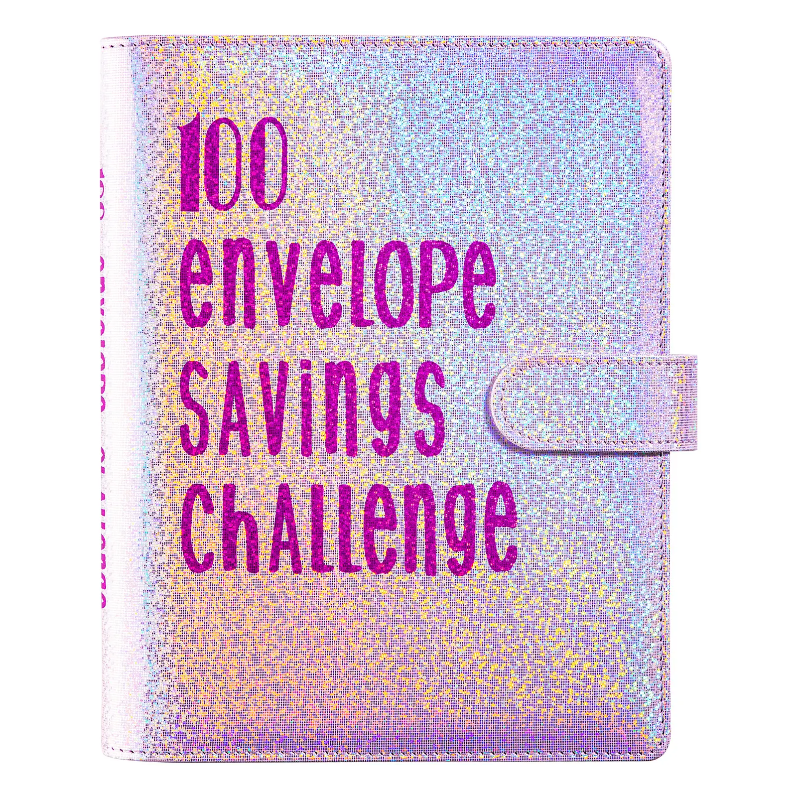 Aidez à construire de bonnes habitudes d'épargne avec ce livre de gestion de trésorerie en cuir pu 100 Day Money Challenge Notebook