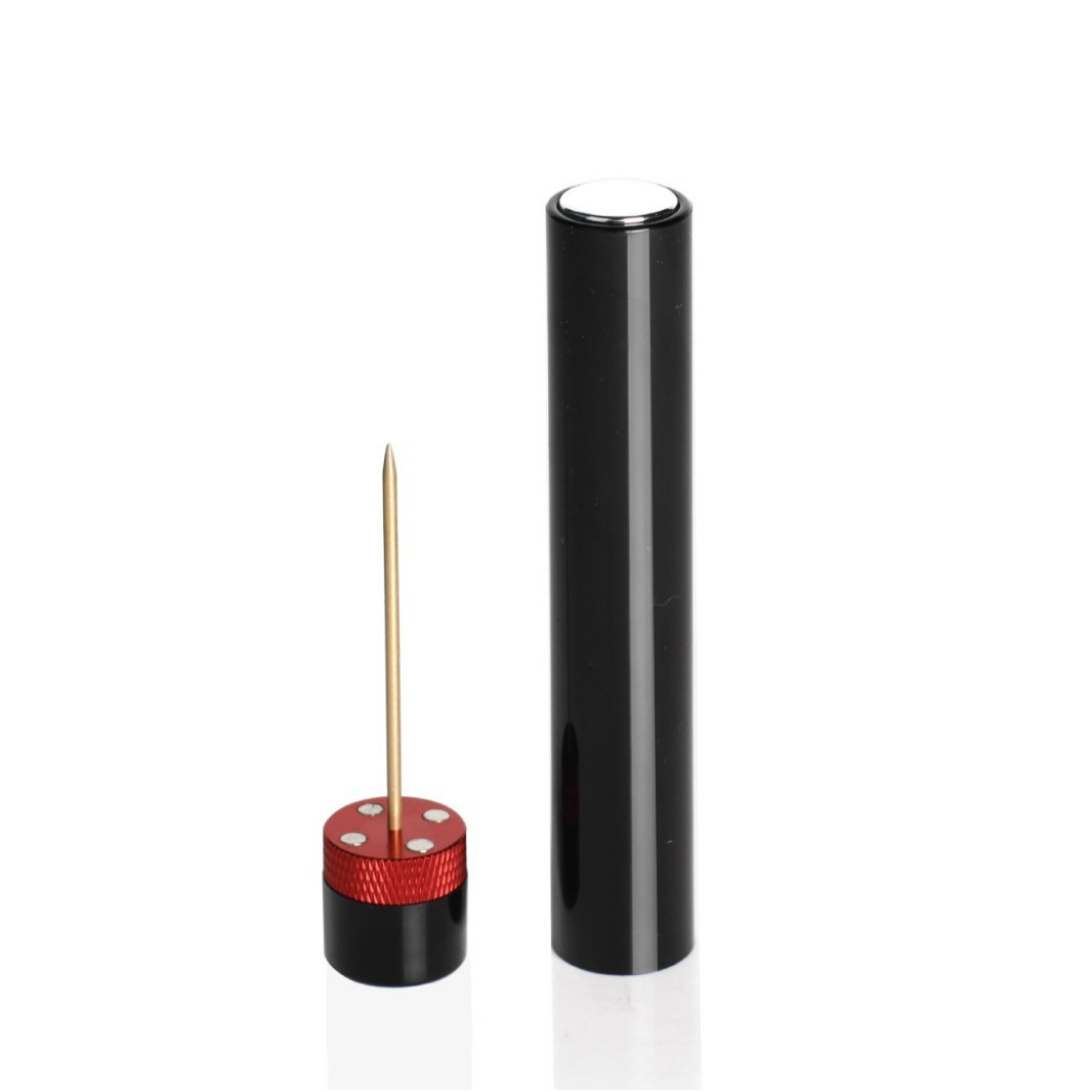 Needle-type folding wine opener - red