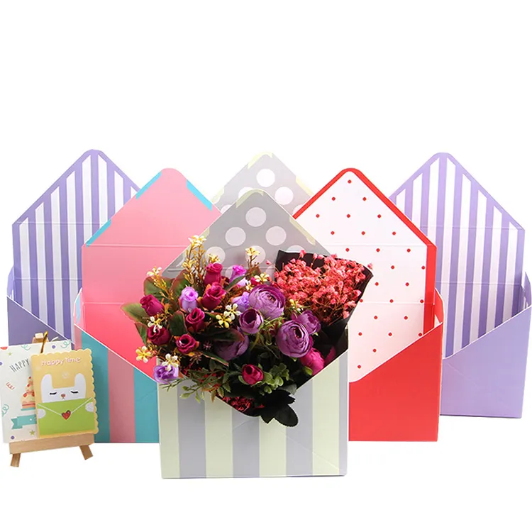 New Style Enveloped Flower Box Blumen geschenk & Craft Box Hot Sales Fold Packing Flower Box