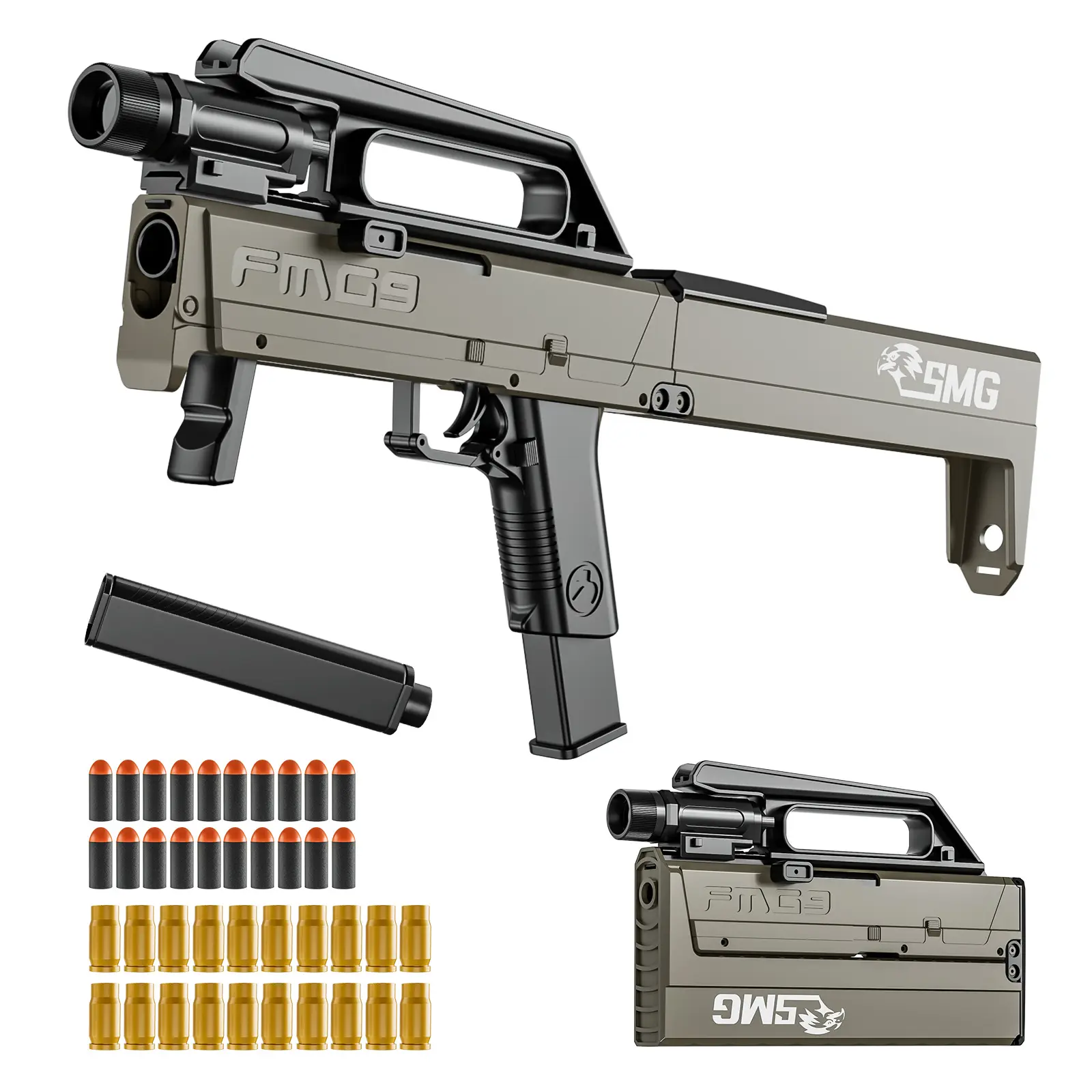 Pistola de juguete, pistola de balas blandas de lanzamiento manual de modelado divertido lindo