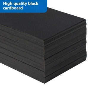 批发A4黑色纸板手工4k大开画纸礼品使用全开A3黑色纸板 - Product Image 6