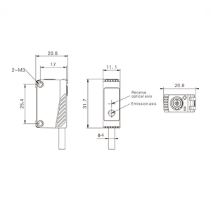 Sensori Laser ELE-B35N economici per sensori di movimento e posizione di rilevamento di circuiti stampati e PCB - Product Image 5