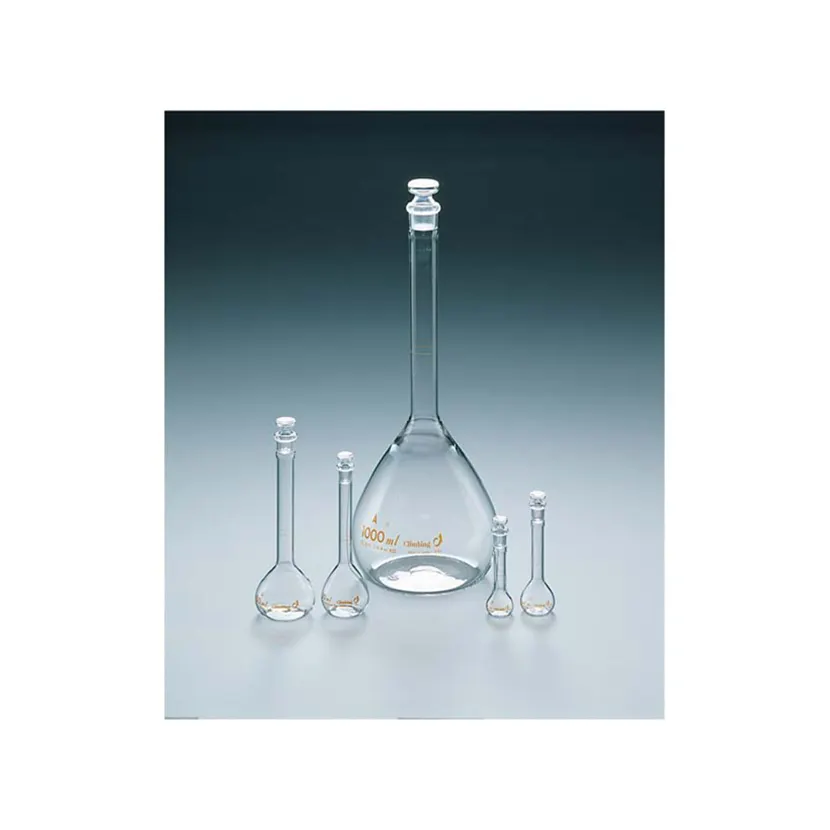 JIS higher accuracy 50ml 100 ml volumetric glass flask with stopper