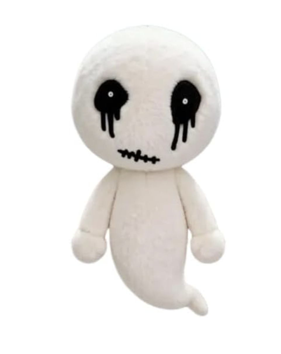 White ghost crying face