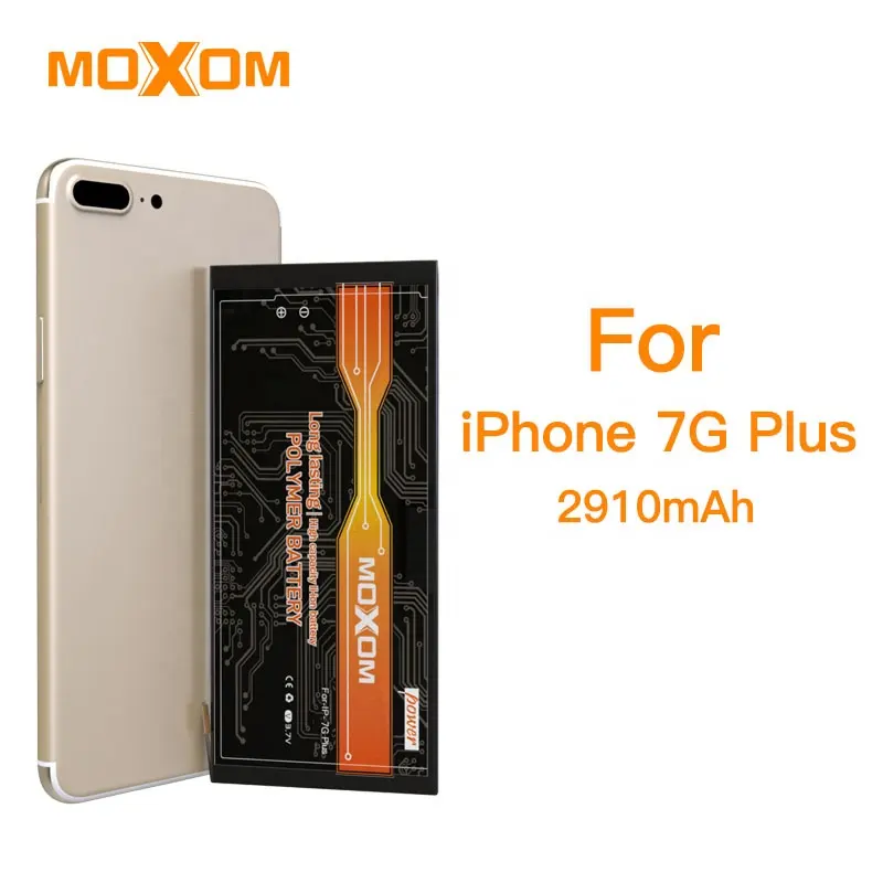 Bán Buôn Đối Với Iphone 7G Cộng Với Pin 3.7V Điện Thoại Di Động Pin Dung Lượng 2910 MAh Moxom Cho IOS Pin