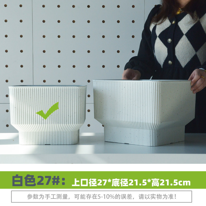 Plastique carré blanc calibre 27 27haut 215