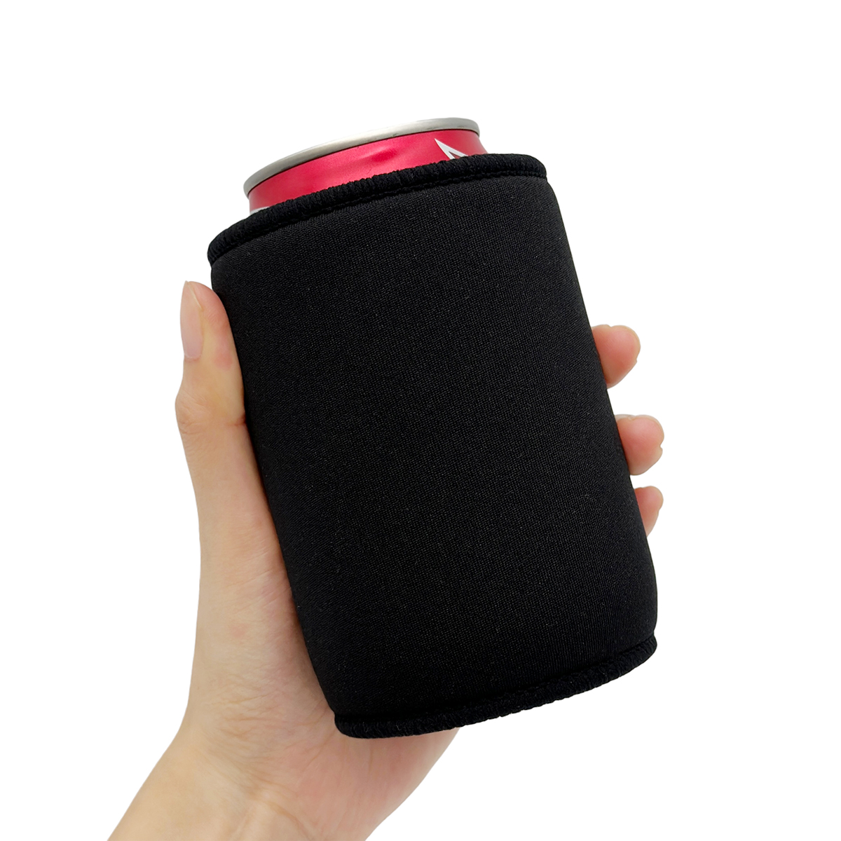 Black 12oz regular stubby holder