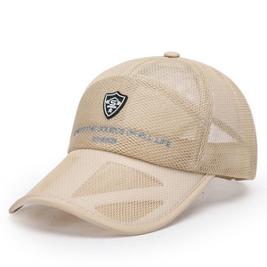 Zomer Volledig Mesh Uitgehold Ademende Sneldrogende Caps Voor Heren Zonnescherm <span class=keywords><strong>Net</strong></span> Caps Baseball Caps Outdoor - Product Image 4