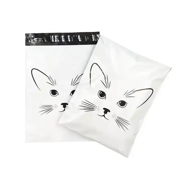Wholesale Custom Cartoon Logo Self-sealing Poly Mailer Packing Express Mailing Bags for Clothing Shipping