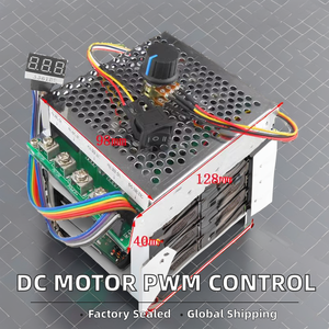 Regulador de velocidad del motor de CC 12V24V36V48V módulo de accionamiento de alta potencia controlador PWM 0-100A pantalla digital - Product Image 2