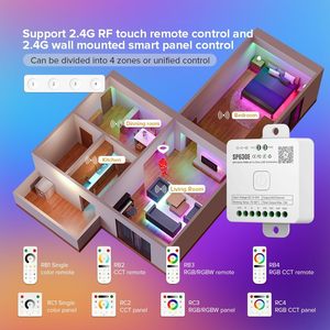 SP630E Blue tooth LED Controller supporto PWM monocromatico CCT RGBW rgbct o SPI TTL IC Chip LED Strip WS2811 WS2812B - Product Image 2