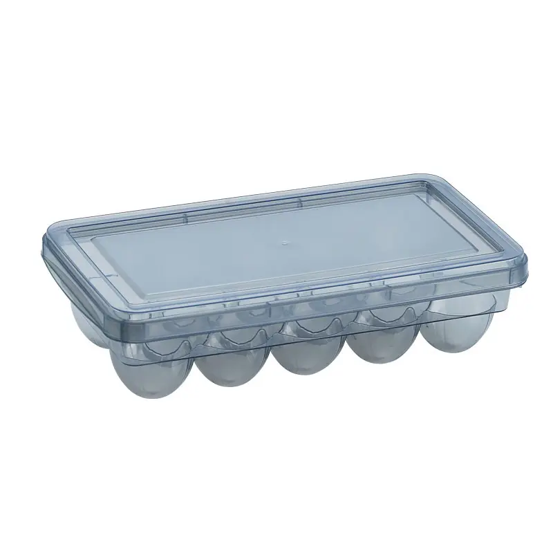 Rolling Egg Container for Refrigerator with Lid Plastic Egg Holder for Refrigerator Egg Tray for Refrigerator Fridge Organizer
