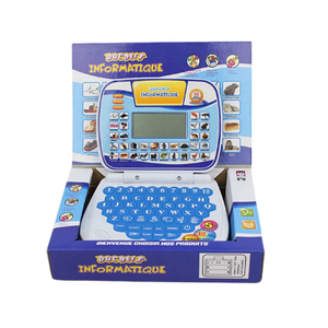 Juguete educativo inteligente clásico para niños, portátil, máquina de aprendizaje en francés con pantalla led, mini tableta de aprendizaje - Product Image 1