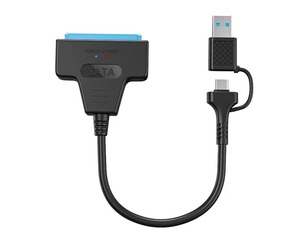 High Quality 2 in 1 SATA to <strong>USB</strong> Cable <strong>USB</strong> 3.0/3.1 Hard Disk Adapter Compatible With 2.5-inch Hard Drives and SSD UASP Support - Product Image 1