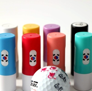 Özelleştirilebilir çok renkleri plastik kabuk Golf topu Stamper yuvarlak Dia.11mm - Product Image 1