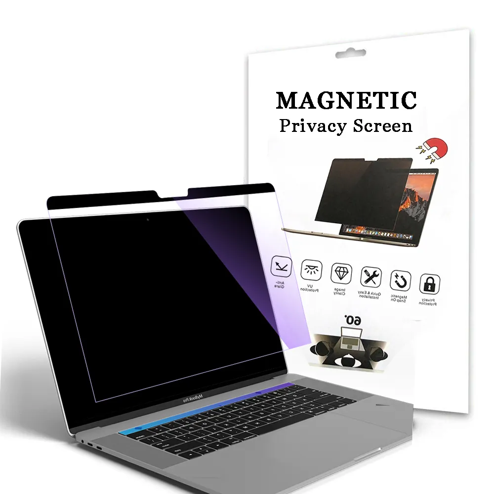 Auf Lager Abnehmbarer magnetischer Sichtschutz Anti-Spion Anti-Blend-Schutz Datenschutz filter Bildschirm für Macbook Air Computer Laptop