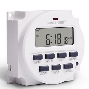 SINO TIMER TM618 Timer-Schalter 12VDC/AC-Anzeige 7 Tage wöchentlich programmier bar 24 Stunden Digitaler elektrischer Timer-Schalter mit automatischem Tor - Product Image 2