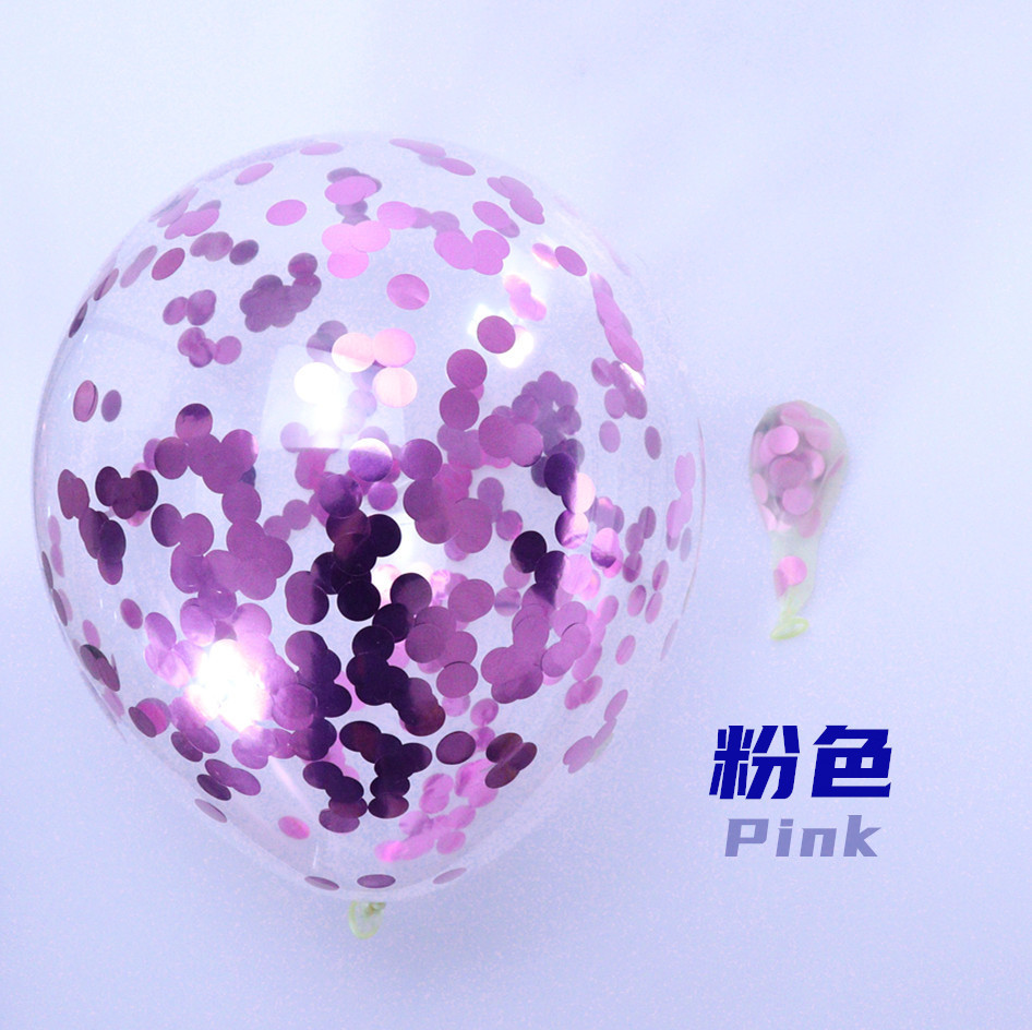 Pink sequin balloon