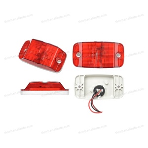 PK11676トラックトレーラー6LED12V/24V点滅クリアランスランプ長方形サイドマウントスパイダーアンバーターンシグナルマーカーライト - Product Image 1