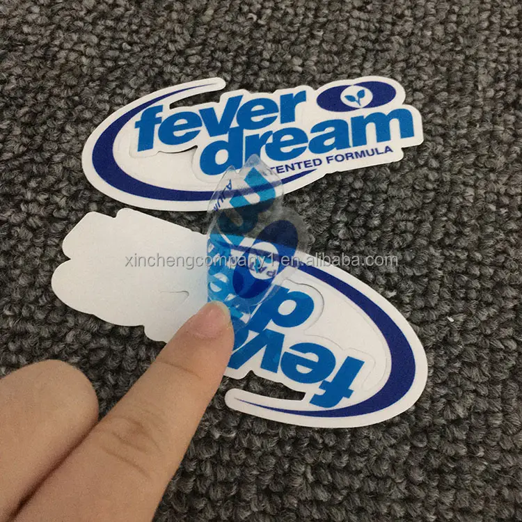 Stiker vinil potong kustom lembar kemasan cetak label perekat tahan air potongan ciuman stiker logo