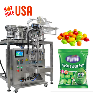 Máquina de embalaje de bolsitas de goma de mascar de conteo automático multifunción Máquina de embalaje de bolsas de dulces duros de goma para pequeñas empresas - Product Image 1