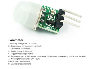 AM312PIRモーションボディヒューマンセンサーミニIR赤外線熱電検出器モジュールセンサー自動化制御モジュール - Product Image 4
